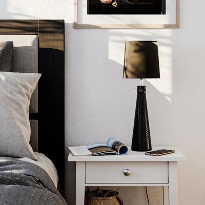 Tafellamp zwart By Rydens &apos;Lofty&apos; e27 fitting design 54 cm