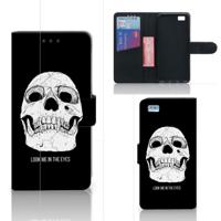 Telefoonhoesje met Naam Huawei Ascend P8 Lite Skull Eyes