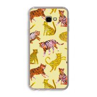 Cute Tigers and Leopards: Samsung Galaxy J4 Plus Transparant Hoesje