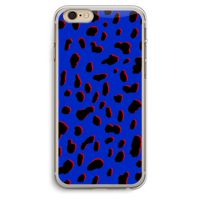 Blue Leopard: iPhone 6 Plus / 6S Plus Transparant Hoesje