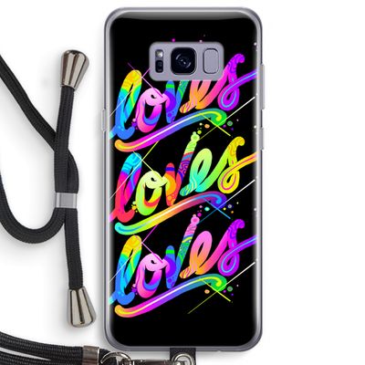 Loves: Samsung Galaxy S8 Plus Transparant Hoesje met koord