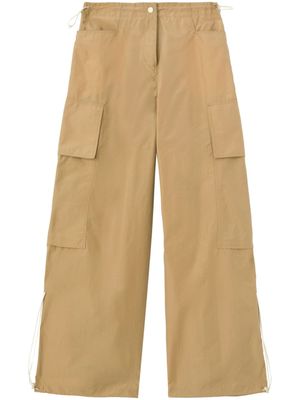 Palm Angels pantalon ample à taille basse - Tons neutres
