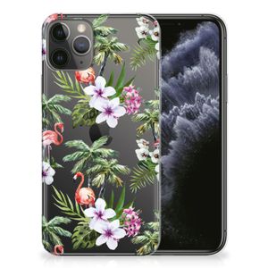 Apple iPhone 11 Pro TPU Hoesje Flamingo Palms