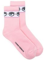 Chiara Ferragni chaussettes à logo en intarsia - Rose