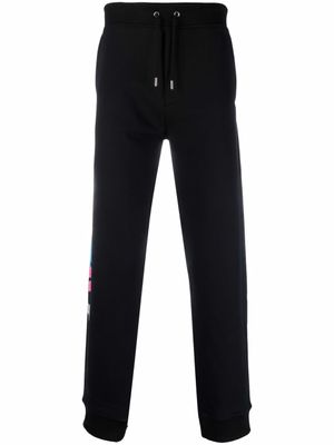 Helmut Lang pantalon de jogging à logo - Noir