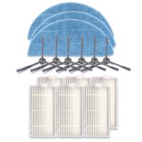 XI242 3 paar K614 side brushes + 6 stuks I208 filters + 3 stuks I201 vodden set voor ILIFE V5S Pro/V50/V5S