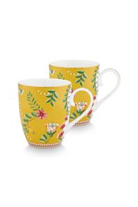 Pip Studio La Majorelle Set/2 Mokken Groot Geel