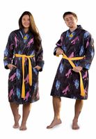 Crazy Comfort  badjas met luipaarden - unisex - thumbnail