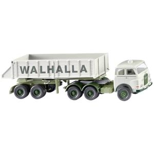 Wiking 0677 12 H0 Vrachtwagen MAN Trekker-kieperopleggercombinatie Pausbacke van Walhalla Kalk