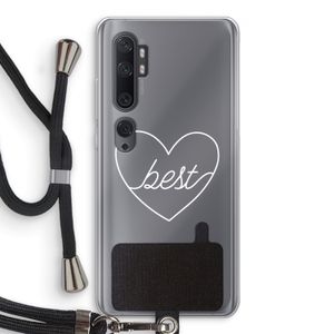 Best heart pastel: Xiaomi Mi Note 10 Transparant Hoesje met koord