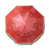 Strand parasol Watermeloen - D160 cm - opvouwbaar - verstelbare hoogte - met opbergtas