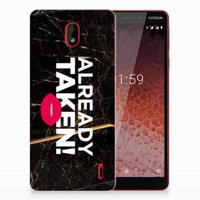 Nokia 1 Plus | Siliconen hoesje | met naam Already Taken Black