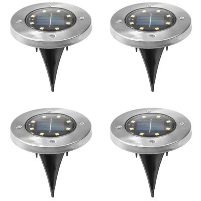 HI - Solar grondspots - 12x st - 12 cm - zonne-energie - tuinlampen - tuinverlichting