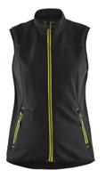 Blåkläder Dames softshell bodywarmer 38512516 | Zwart/High-Vis Geel | Maat XS - 7330509647714 Blåkläder Dames softshell bodywarmer 38512516 | Zwart/High-Vis Geel | Maat XS - 7330509647714