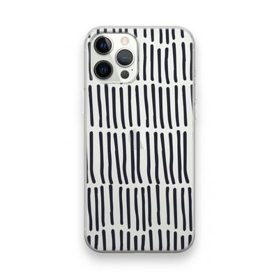Moroccan stripes: iPhone 12 Pro Transparant Hoesje