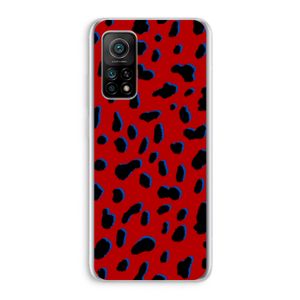 Red Leopard: Xiaomi Mi 10T 5G Transparant Hoesje