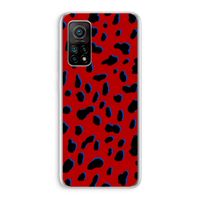 Red Leopard: Xiaomi Mi 10T 5G Transparant Hoesje