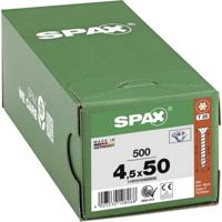 SPAX 1191010450505 SPAX Seko-T Houtschroef 4.5 mm 50 mm Torx, Binnen-T Staal Galvanisch verzinkt 500 stuk(s)