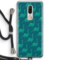 Diplodocus: OnePlus 6 Transparant Hoesje met koord