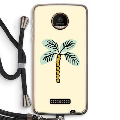 Palmboom: Motorola Moto Z Force Transparant Hoesje met koord
