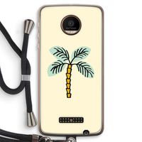 Palmboom: Motorola Moto Z Force Transparant Hoesje met koord