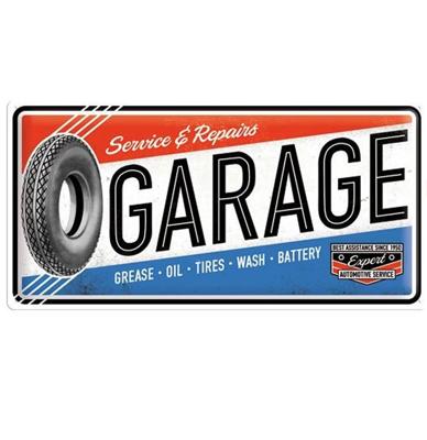 Service & Repairs Garage Tin Sign 25 x 50 cm - LAATSTE KANS