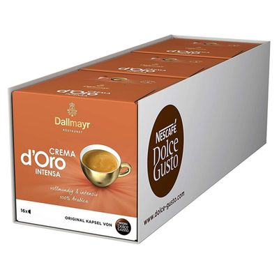 Dolce Gusto - Dallmayr Crema d&apos;Oro Intensa - 3x 16 Capsules