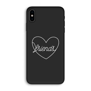 Friends heart pastel: iPhone XS Biologisch afbreekbaar hoesje