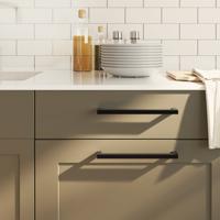 VidaXL Handvatten 10 st 224 mm roestvrij staal zwart