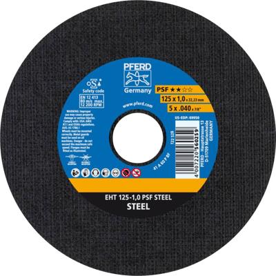 PFERD TOOLS PSF STEEL 61719010 Doorslijpschijf recht 125 mm 25 stuk(s) Staal