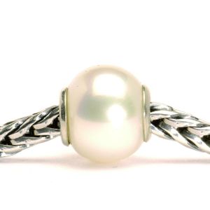 Trollbeads TAGBE-00085 Kraal Witte parel zilver/zoetwaterparel