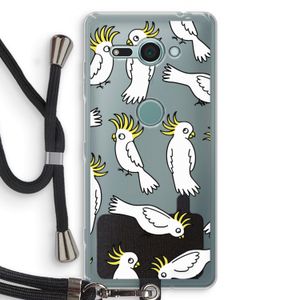 Papegaai: Sony Xperia XZ2 Compact Transparant Hoesje met koord