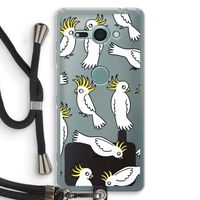 Papegaai: Sony Xperia XZ2 Compact Transparant Hoesje met koord