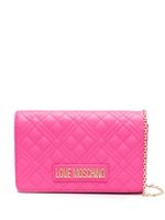 Love Moschino sac à bandoulière matelassé à logo - Rose