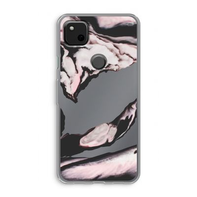 Roze stroom: Google Pixel 4a Transparant Hoesje