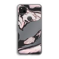 Roze stroom: Google Pixel 4a Transparant Hoesje