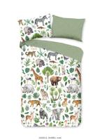 Good Morning Kinderdekbedovertrek "Afrikaanse dieren / big five" - Multi - (140x200/220 cm) - Katoen
