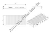 Interieurfilter Airmatic, u.a. für Fiat, Peugeot, Citroën, Toyota