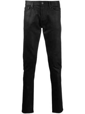 John Elliott jean slim à taille haute - Noir