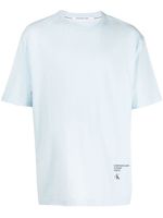 Calvin Klein t-shirt Stacked Modern Metals - Bleu