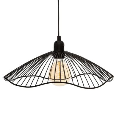 Atmosphera Hanglamp Galtieri - D34 cm - metaal draad - kleur zwart - Design lamp - Lampenkap
