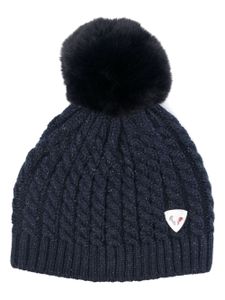 Rossignol bonnet Kitsi en maille torsadée - Bleu