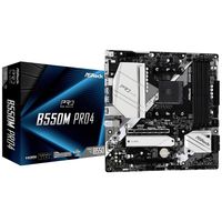 ASRock B550M Pro4 Moederbord Socket AMD AM4 Vormfactor Micro-ATX Moederbord chipset AMD® B550 - thumbnail