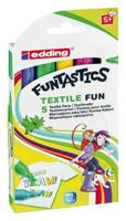 Viltstift edding 17 textiel fun rond 2-3mm assorti | 10 stuks
