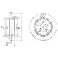 Delphi Diesel Remschijf BG3726 - thumbnail