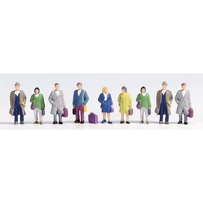 NOCH 45220 TT Reizigers figuren Geverfd, Staand