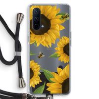 Sunflower and bees: OnePlus Nord CE 5G Transparant Hoesje met koord