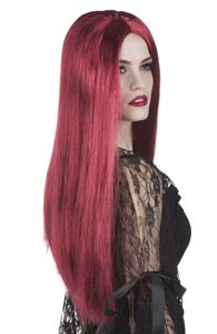 Pruik Heks Mahonie Rood