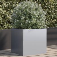 VidaXL Plantenbak 49x47x46 cm gegalvaniseerd staal zilverkleurig