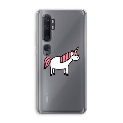 Eenhoorn: Xiaomi Mi Note 10 Transparant Hoesje